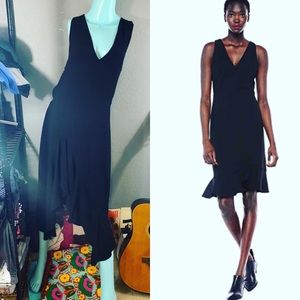 🔥Like new Betsey Johnson Black Midi Ruffle Formal Dress 14 PLUS worn once